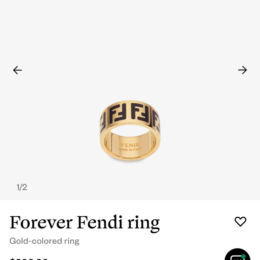 Fendi Forever Ring